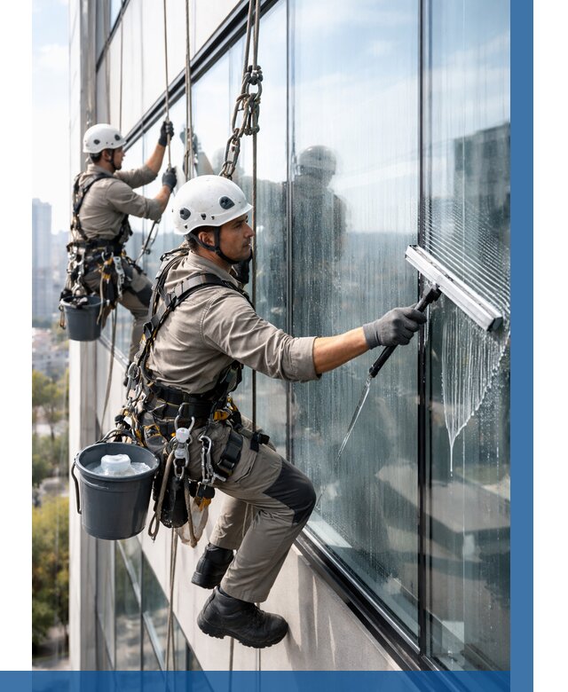 Мойка окон альпинистами в Кондопоге от 4568 р. | ВЫСОТНИК-Кнп
