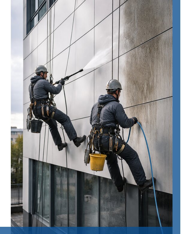 Мойка фасада из композита в Кондопоге по цене от 305 р. | ВЫСОТНИК-Кнп