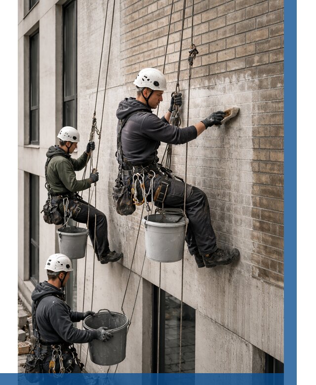 Удаление высолов с фасада в Кондопоге от 254 р. | ВЫСОТНИК-Кнп