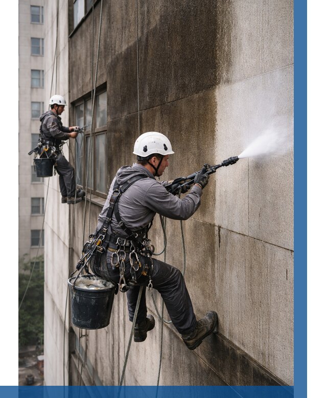 Очистка фасада от копоти в Кондопоге от 254 р. | ВЫСОТНИК-Кнп