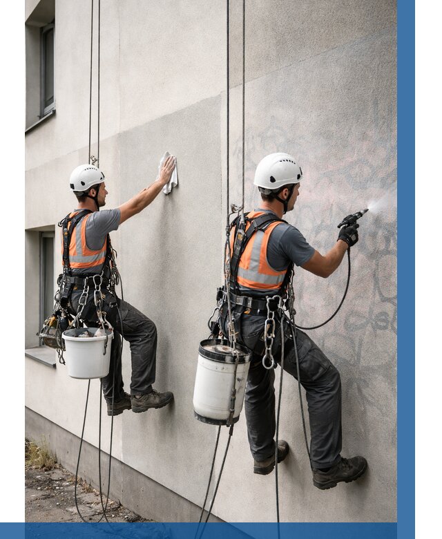 Антиграффити покрытие фасада в Кондопоге от 609 р. | ВЫСОТНИК-Кнп