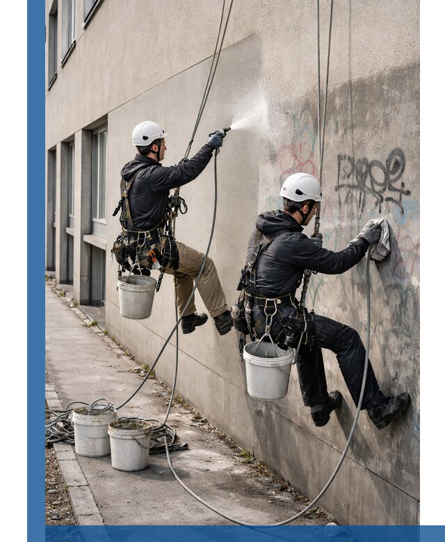 Антиграффити покрытие фасада с защитой от надписей в Кондопоге