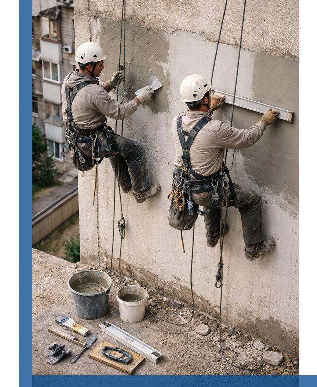 Комплексный ремонт штукатурного фасада с гарантией в Кондопоге