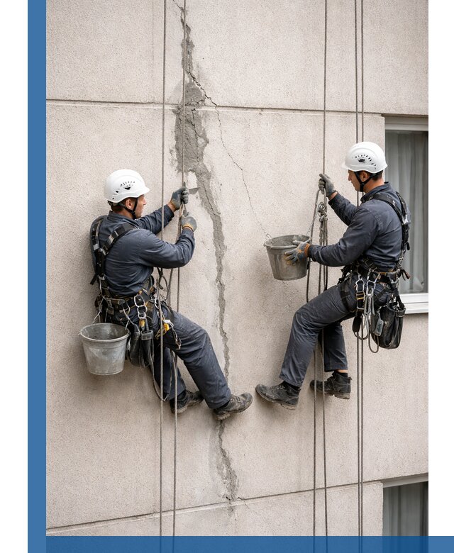 Заделка трещин на фасаде в Кондопоге с гарантийным ремонтом