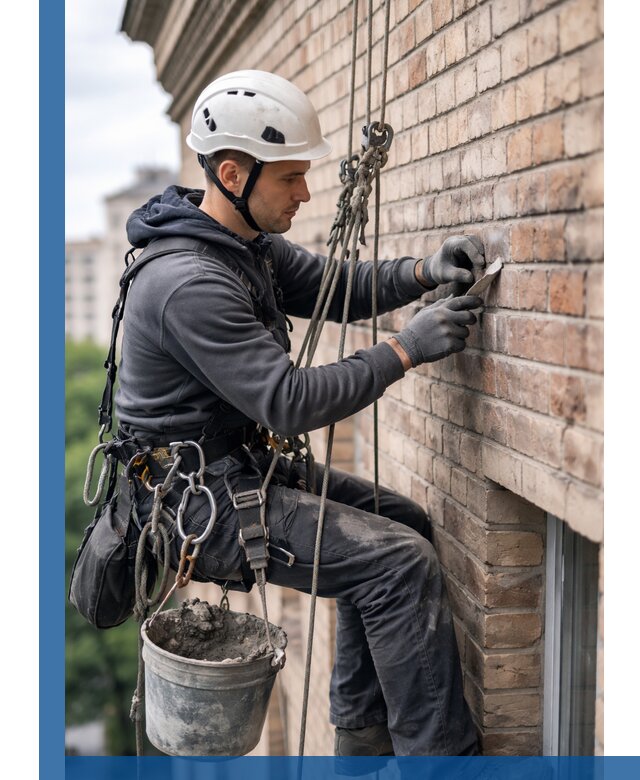 Качественный ремонт кирпичной кладки фасада в Кондопоге с гарантией