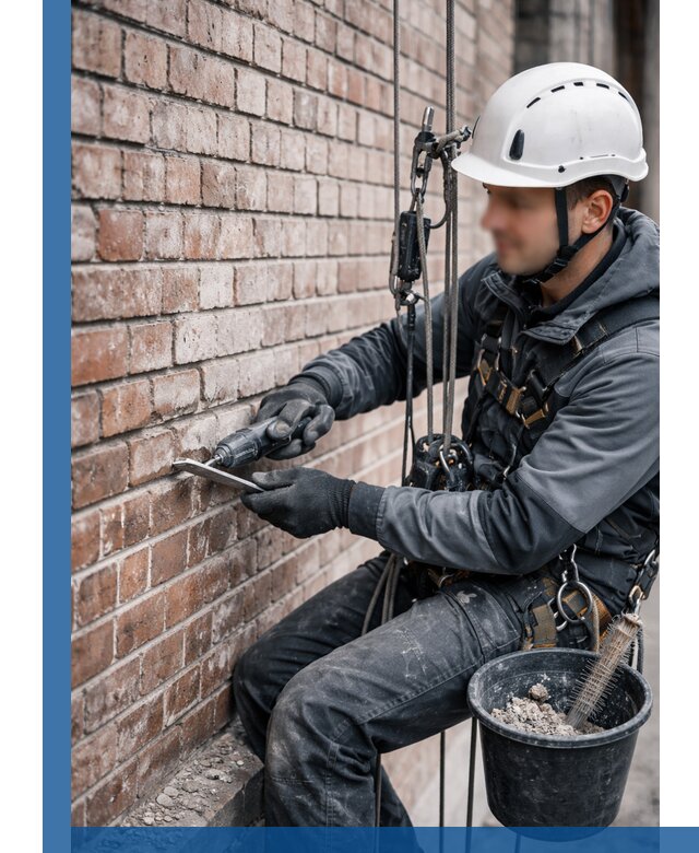 Расшивка кирпичных швов фасадов и стен, ремонт в Кондопоге