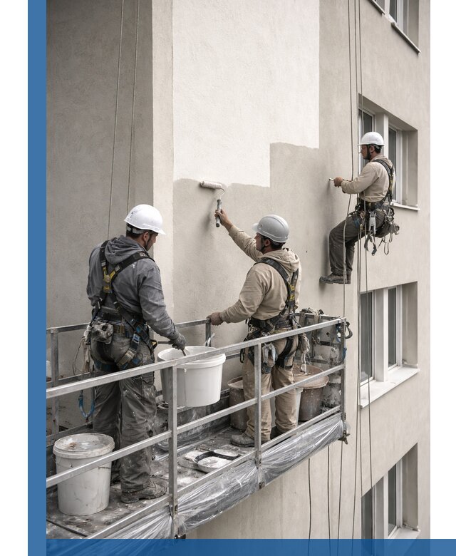 Покраска оштукатуренного фасада в Кондопоге под ключ с гарантией