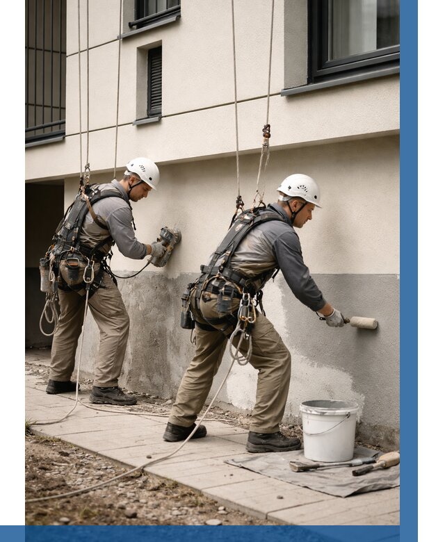 Окраска цоколя здания в Кондопоге от 457 р. под ключ | ВЫСОТНИК-Кнп