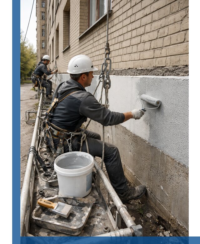 Окраска цоколя здания в Кондопоге профессионально и надежно