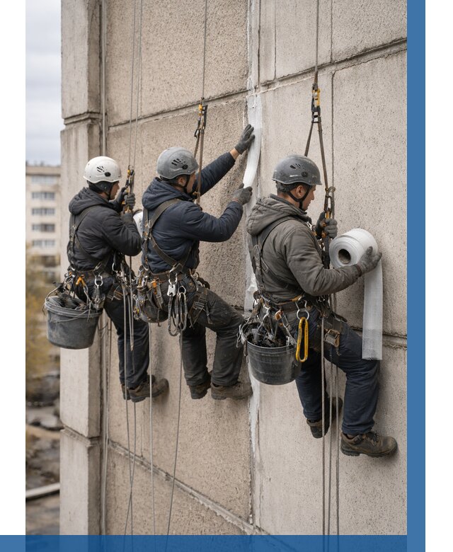 Ремонт межпанельных швов в Кондопоге от 761 р. | ВЫСОТНИК-Кнп