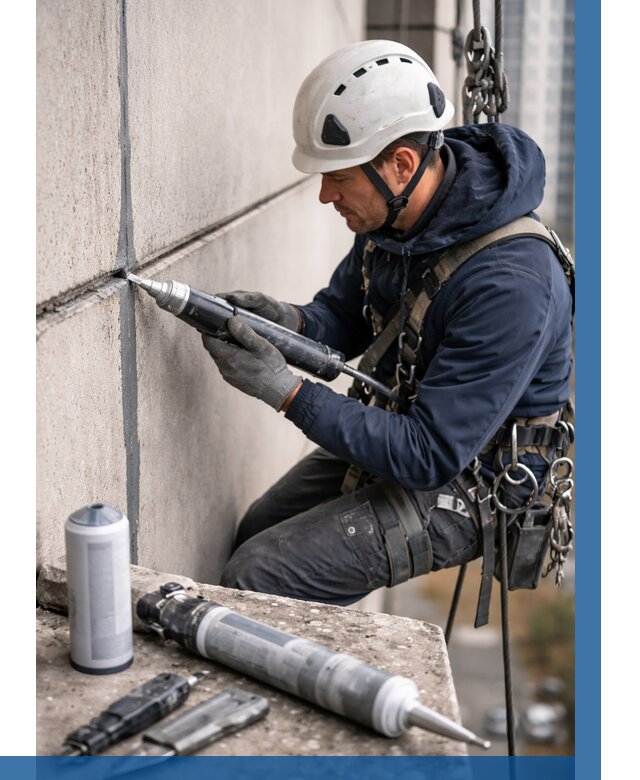 Вторичная герметизация швов в Кондопоге от 457 р. | ВЫСОТНИК-Кнп