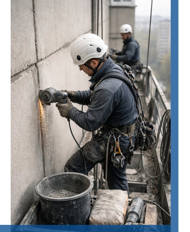 Штробление межпанельных швов в Кондопоге от 1218 р. | ВЫСОТНИК-Кнп