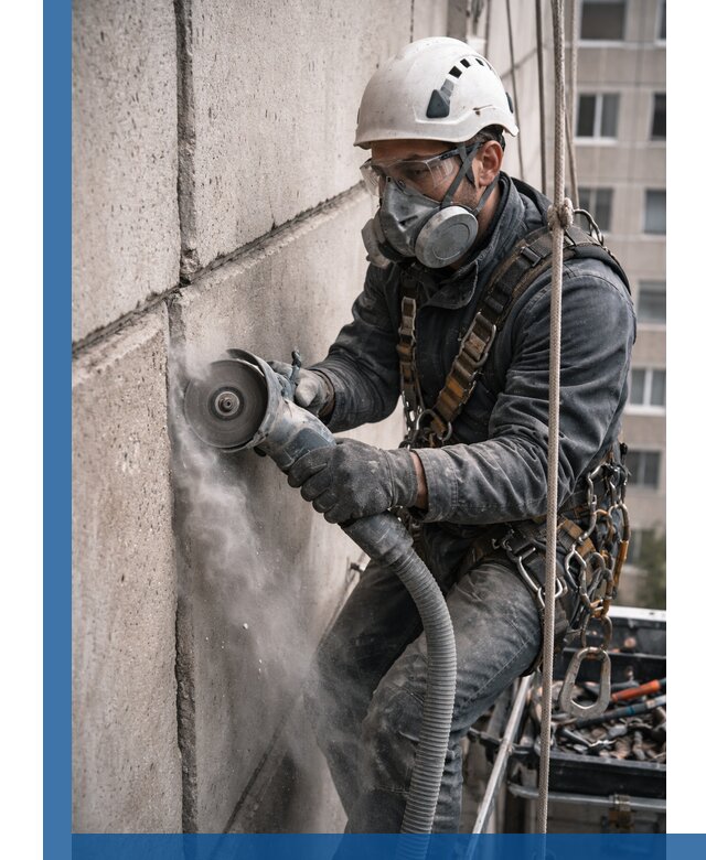 Штробление межпанельных швов в Кондопоге качественно и быстро