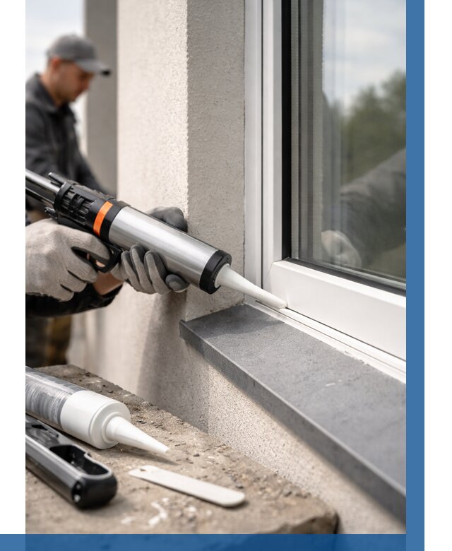 Герметизация монтажных швов окон в Кондопоге от 660 р. | ВЫСОТНИК-Кнп