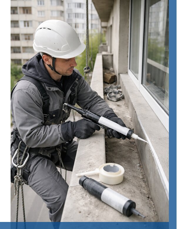 Герметизация швов лоджии в Кондопоге от 4568 р. | ВЫСОТНИК-Кнп