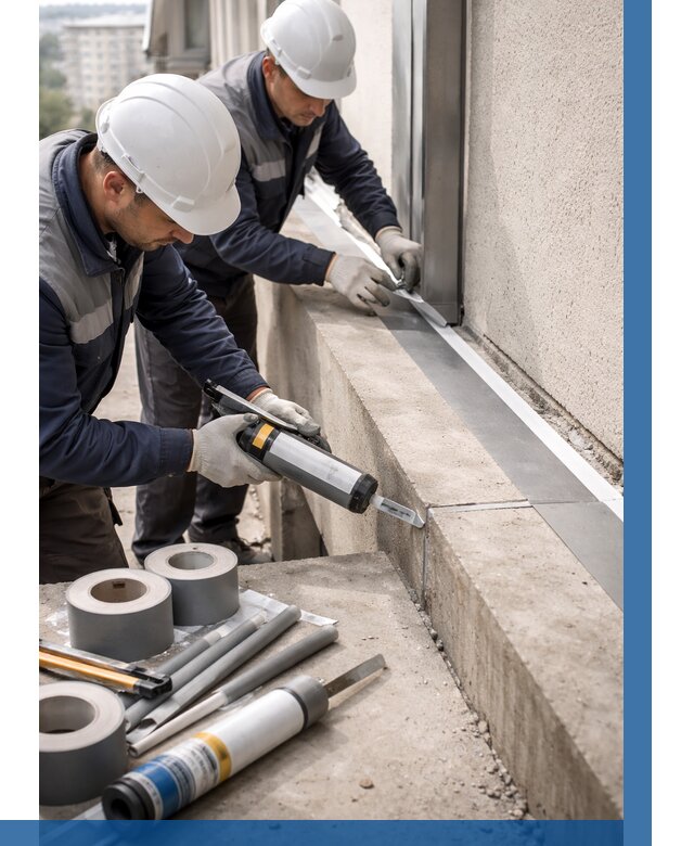 Герметизация примыкания балкона в Кондопоге от 4568 р. | ВЫСОТНИК-Кнп