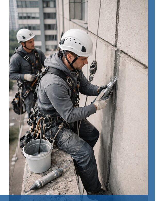 Ремонт деформационных швов здания в Кондопоге от 1015 р. | ВЫСОТНИК-Кнп