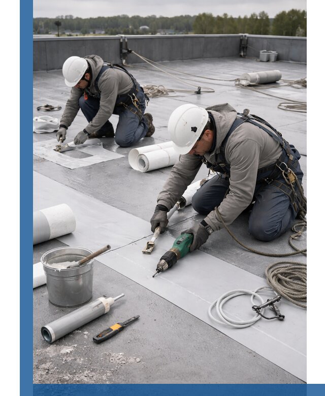 Ремонт мембранной кровли в Кондопоге качественно и с гарантией