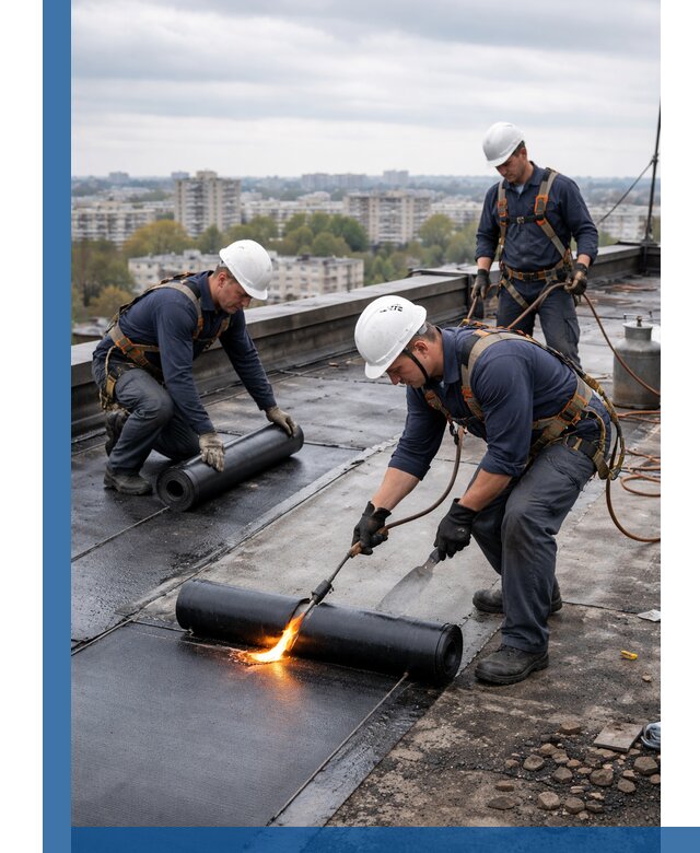 Ремонт наплавляемой кровли в Кондопоге качественно и надежно