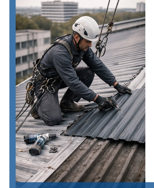 Ремонт профнастила на кровле в Кондопоге, работы под ключ