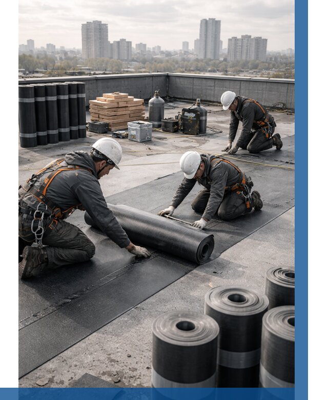 Монтаж мягкой кровли под ключ в Кондопоге от 457 р. | ВЫСОТНИК-Кнп