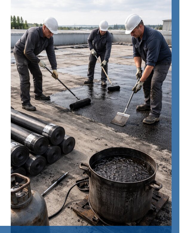 Гидроизоляция кровли мастикой в Кондопоге от 609 р. | ВЫСОТНИК-Кнп