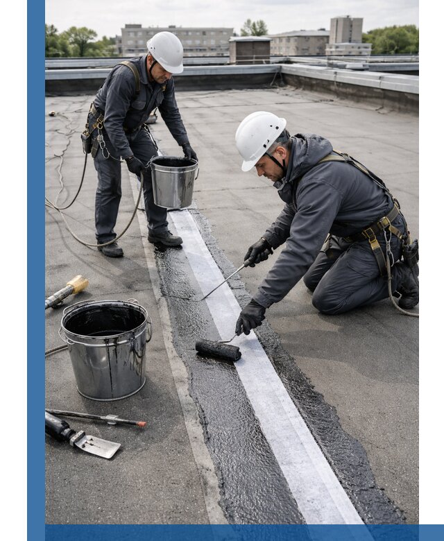 Гидроизоляция кровли мастикой в Кондопоге надежная защита