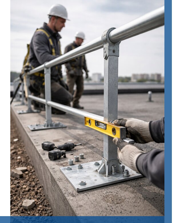 Монтаж кровельного ограждения в Кондопоге от 1218 р. | ВЫСОТНИК-Кнп