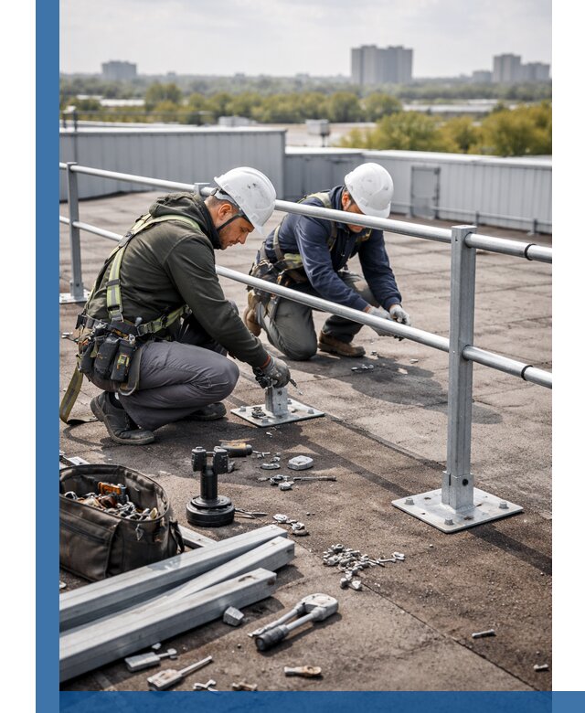 Монтаж кровельного ограждения в Кондопоге под ключ с гарантией