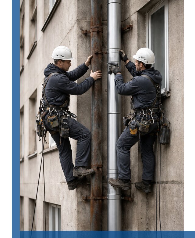 Замена водосточных труб в Кондопоге: монтаж и демонтаж под ключ