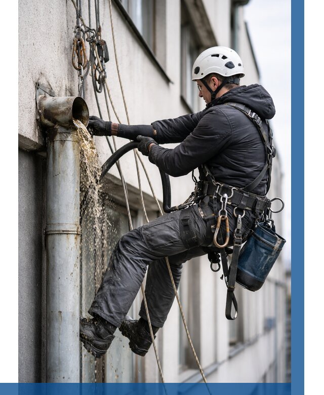 Прочистка водосточных труб в Кондопоге от 3553 р. | ВЫСОТНИК-Кнп