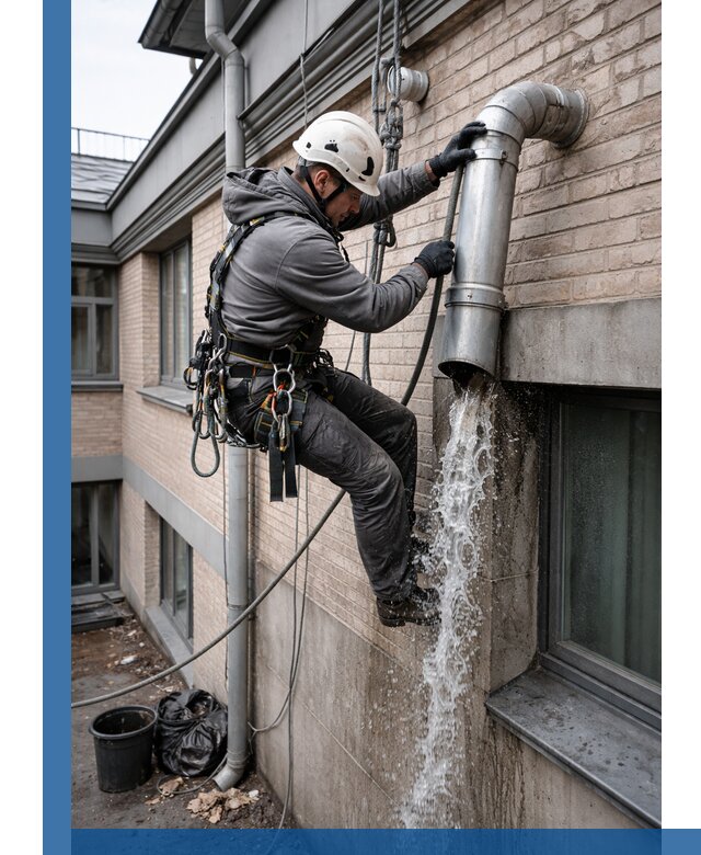 Профессиональная прочистка водосточных труб в Кондопоге с гарантией