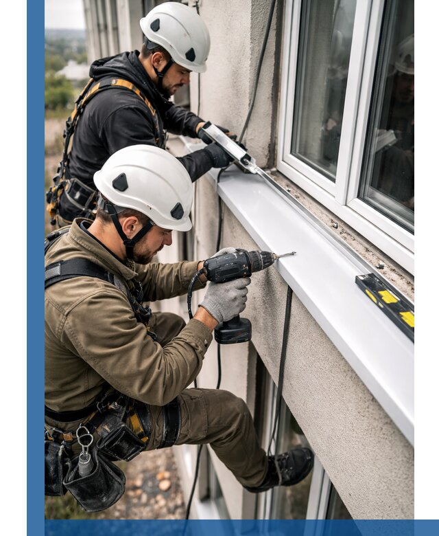 Профессиональный монтаж оконных отливов и отведения воды в Кондопоге