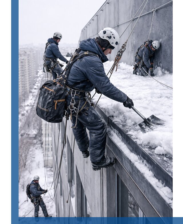 Абонентское обслуживание кровли зимой в Кондопоге регулярный уход