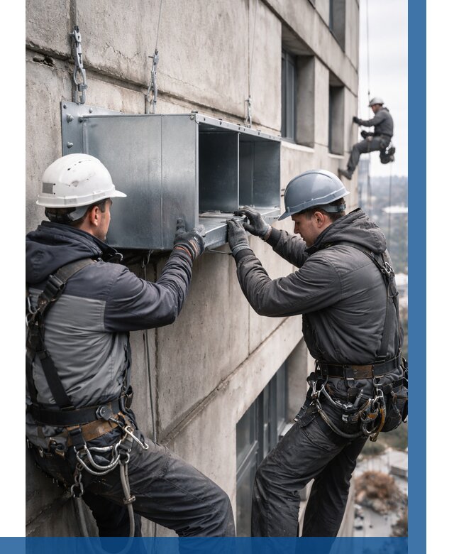 Монтаж вентиляционных коробов в Кондопоге от 3046 р. | ВЫСОТНИК-Кнп