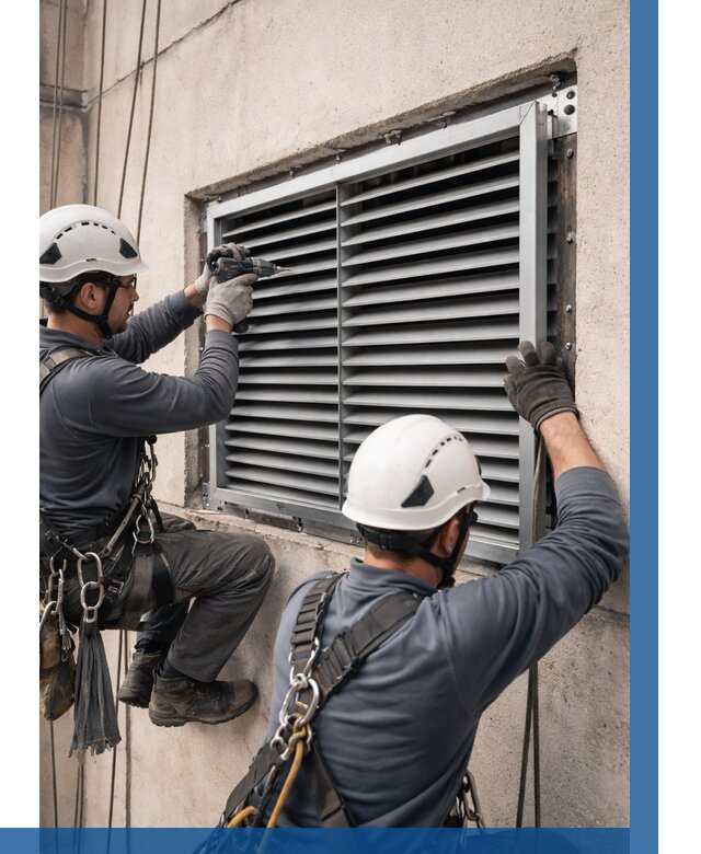 Монтаж вентиляционных решеток в Кондопоге от 4568 р. | ВЫСОТНИК-Кнп