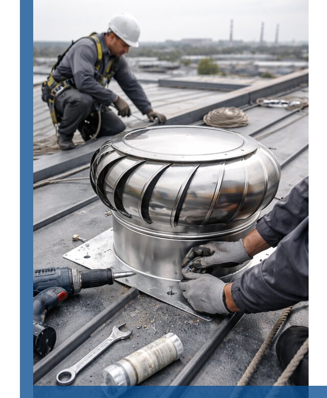 Установка дефлекторов на кровле в Кондопоге профессионально