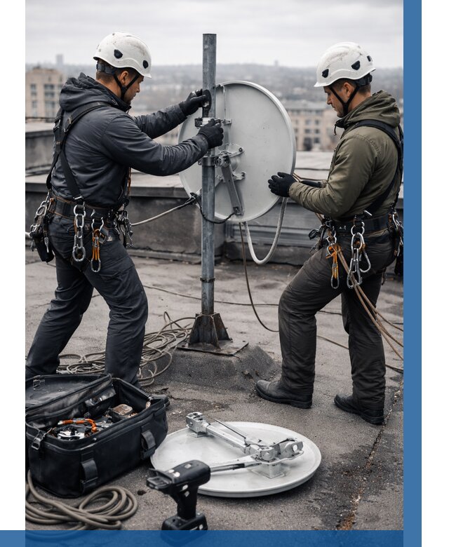 Демонтаж антенн на крыше в Кондопоге от 4568 р. | ВЫСОТНИК-Кнп