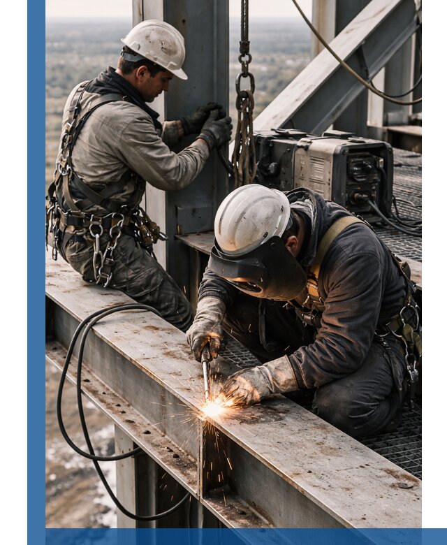 Высотные сварочные работы в Кондопоге для промышленных объектов