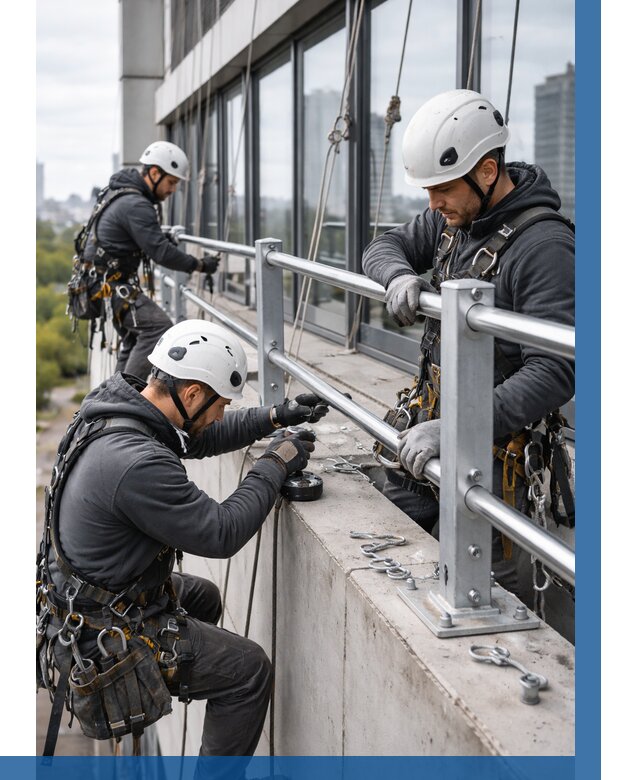 Монтаж ограждений на высоте в Кондопоге, от 1218 р. | ВЫСОТНИК-Кнп