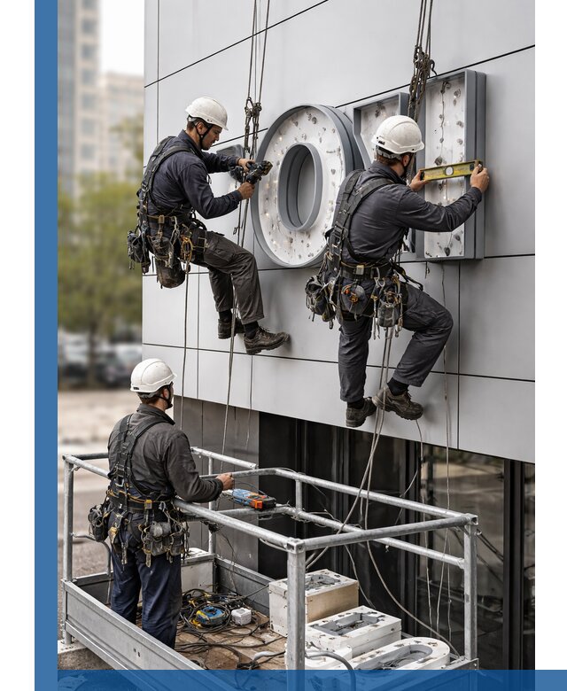 Профессиональный монтаж световых букв в Кондопоге под ключ