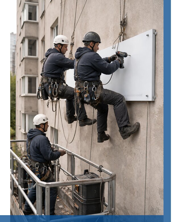 Монтаж табличек и указателей в Кондопоге от 3553 р. | ВЫСОТНИК-Кнп