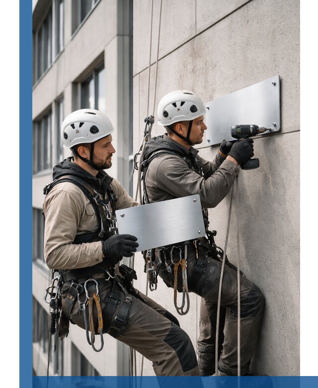 Монтаж табличек и указателей в Кондопоге для зданий и сооружений