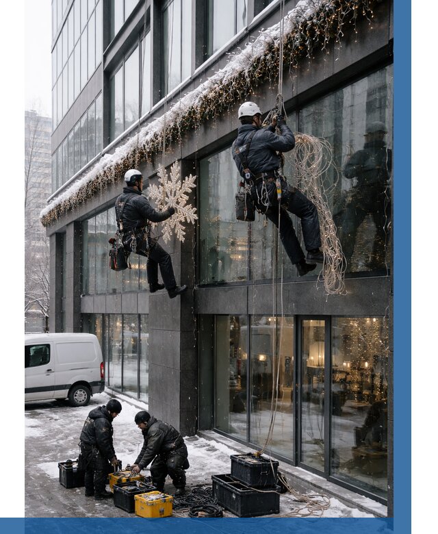 Демонтаж новогоднего оформления в Кондопоге от 5584 р. | ВЫСОТНИК-Кнп