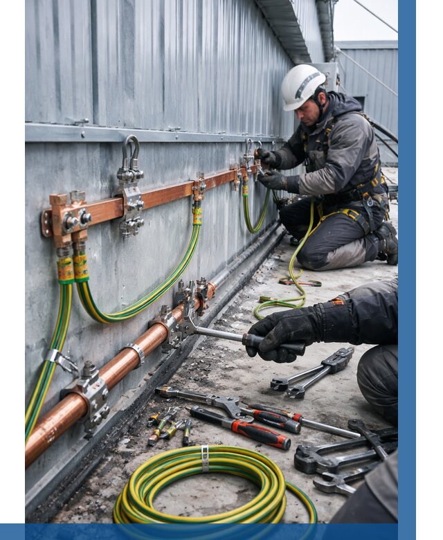 Монтаж заземления здания в Кондопоге от 25380 р. | ВЫСОТНИК-Кнп