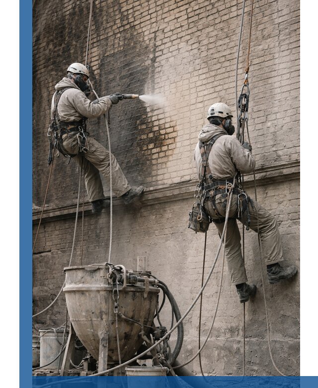 Пескоструйная очистка фасадов в Кондопоге профессионально