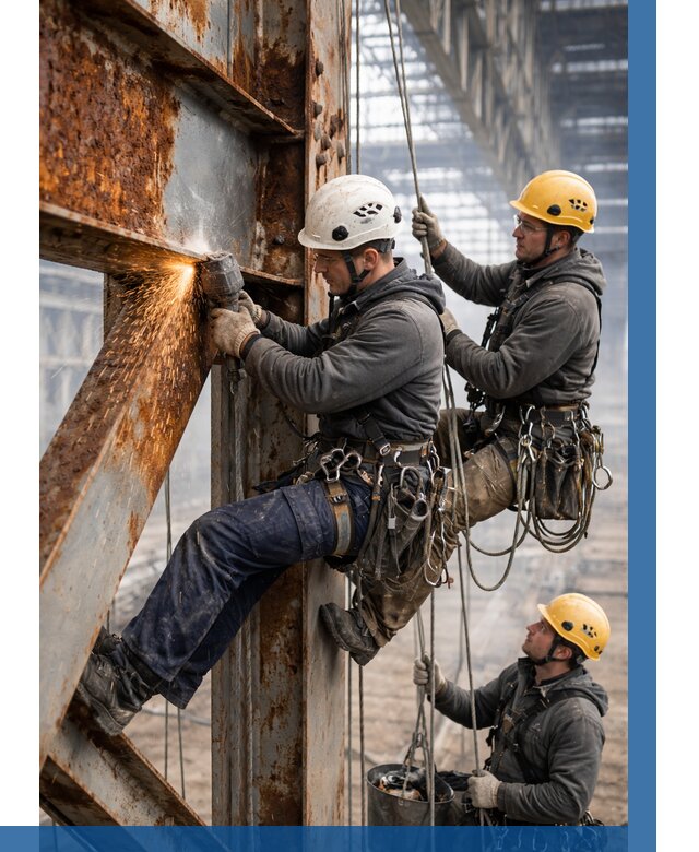 Зачистка металла от ржавчины в Кондопоге от 355 р. | ВЫСОТНИК-Кнп