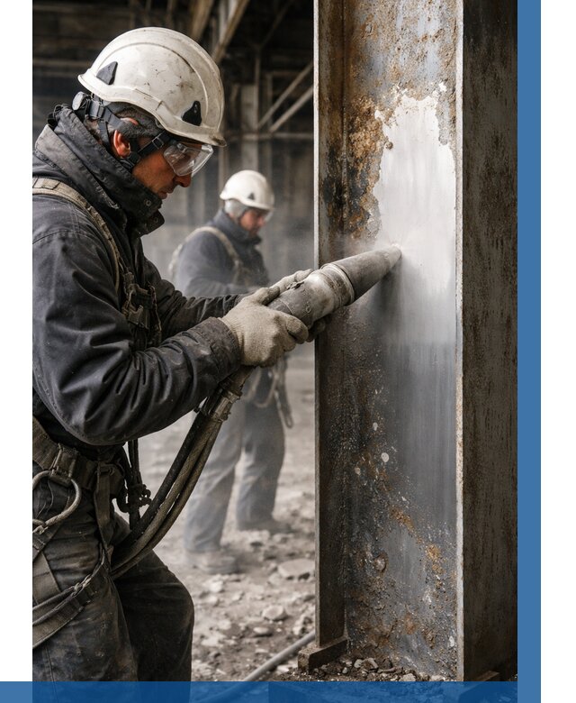 Удаление старой краски с металла в Кондопоге от 457 р. | ВЫСОТНИК-Кнп