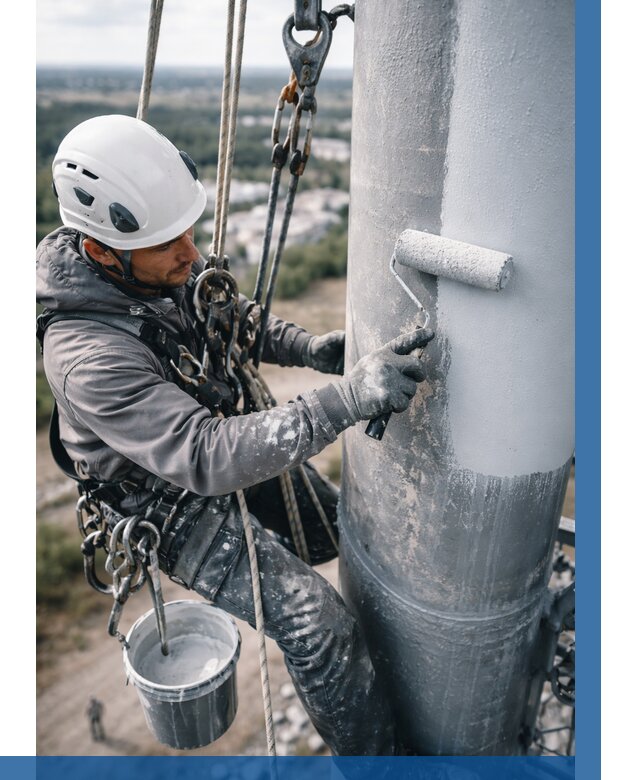 Покраска мачт связи под ключ в Кондопоге от 863 р. | ВЫСОТНИК-Кнп