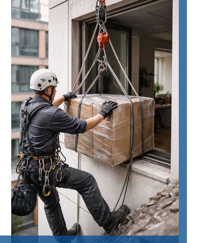 Подъем груза через окно в Кондопоге от 4568 р. | ВЫСОТНИК-Кнп